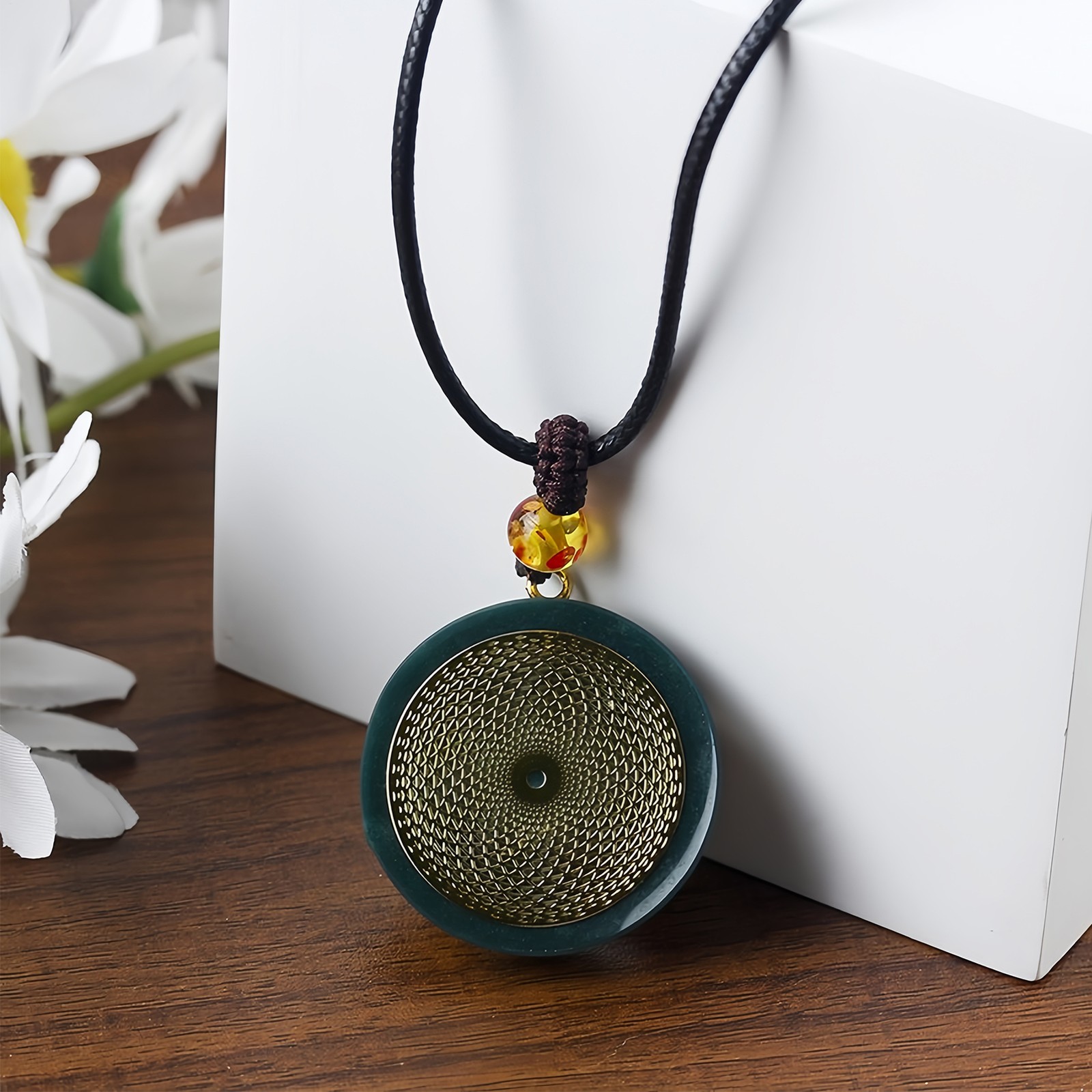 Magical Energy Amulet Necklace Spiritual Protection Crystal Pendant Necklace