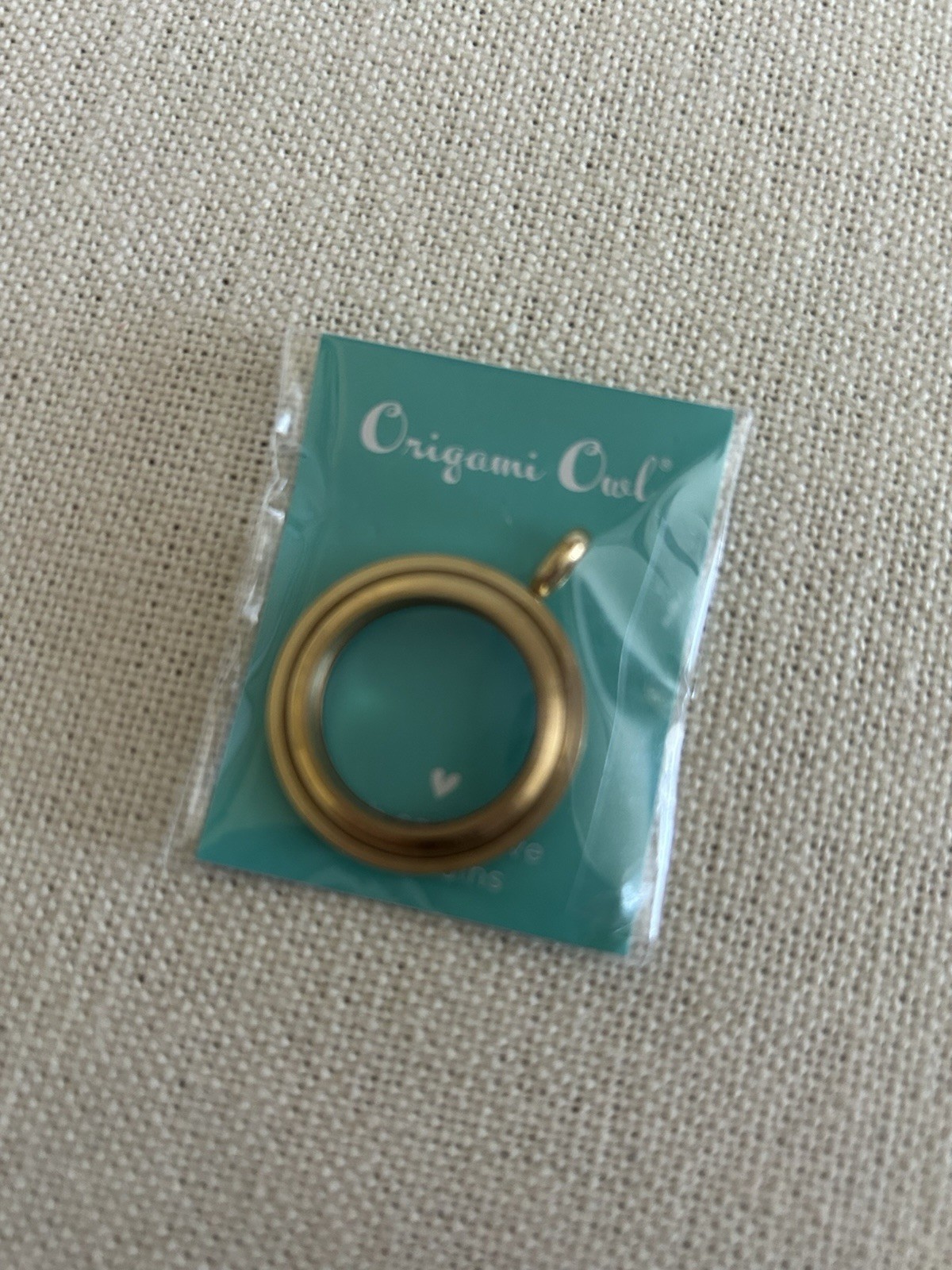 Origami Owl LK4007 Medium Gold Twist “BASE ONLY” for Locket “NIP”