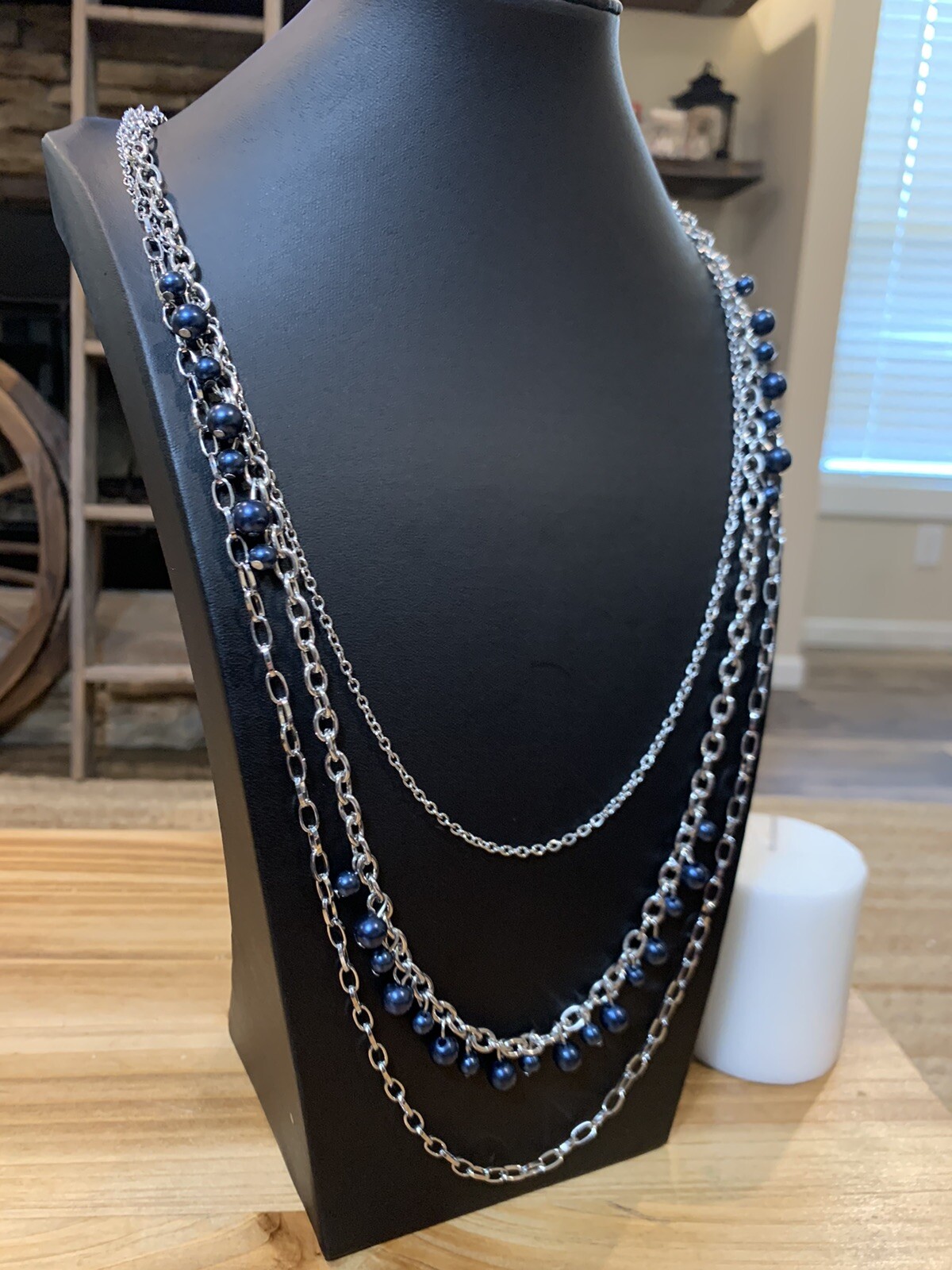 Paparazzi Jewelry ~🔥Pearl Pageant None🔥~ Blue Necklace💥BNWTs