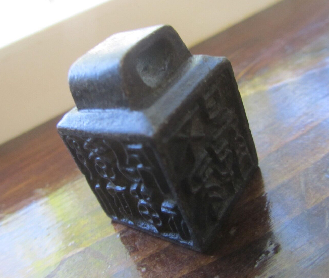 Tibetan Wax Stamp Letter Seal Antique Bronze Solid Pendant Jewelry