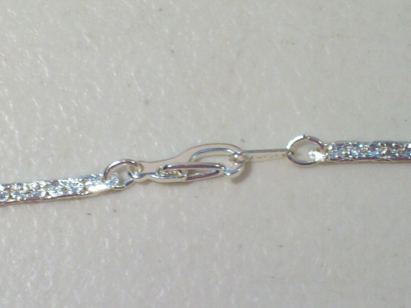 Nwot 14K White Gold Plated 20″ Flat Chain Link Necklace