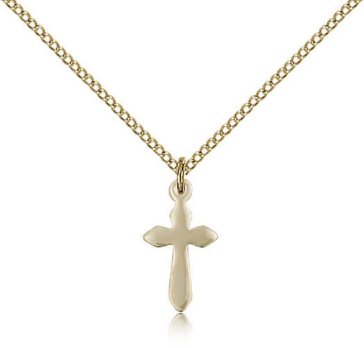 Gold Filled Cross Necklace For Women On 18 Chain – 30 Day Money Back Guarantee