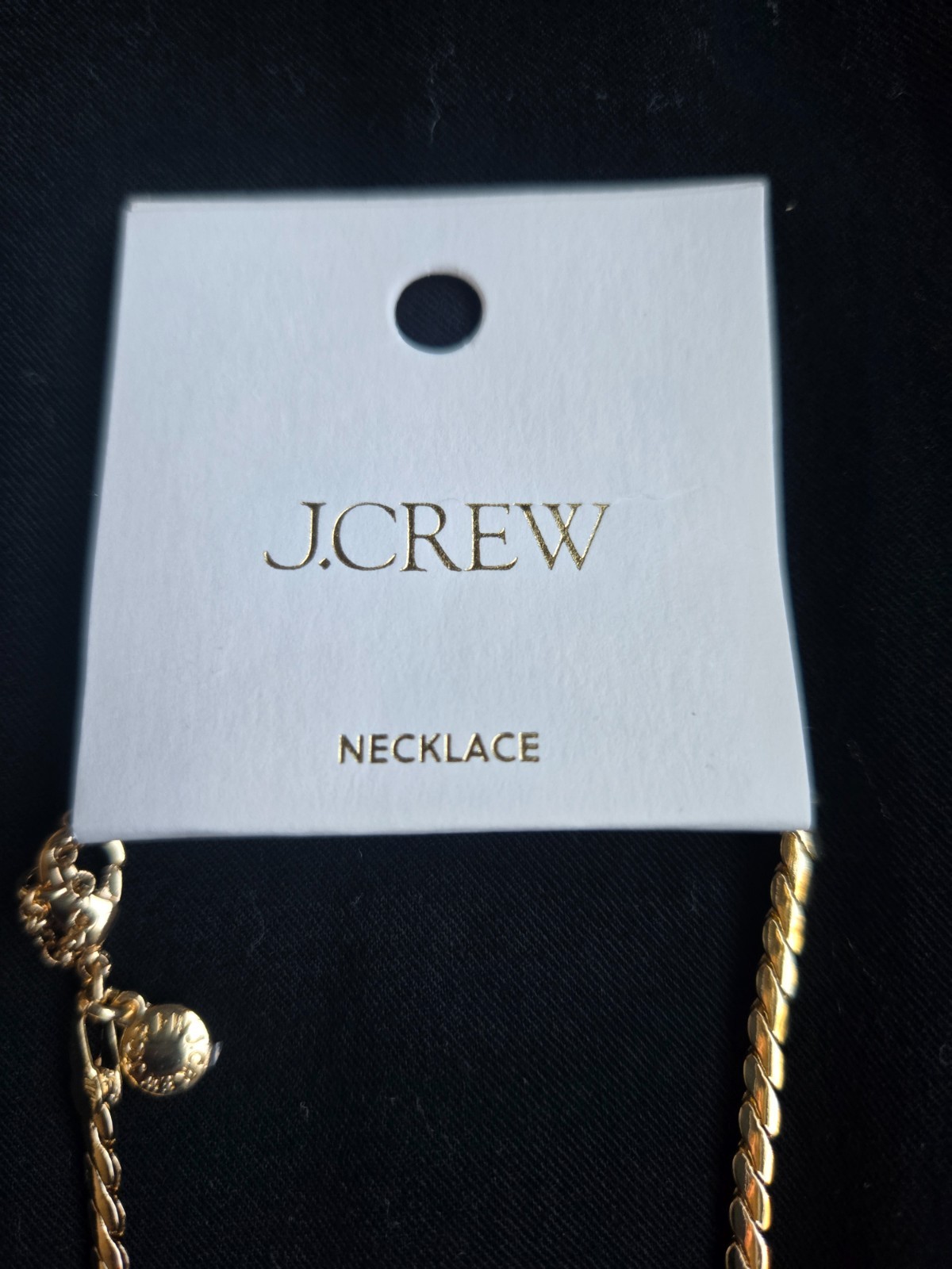 J.CREW Puffy Gold Plated Heart Pendant Necklace, Retails $49.50 NWT!