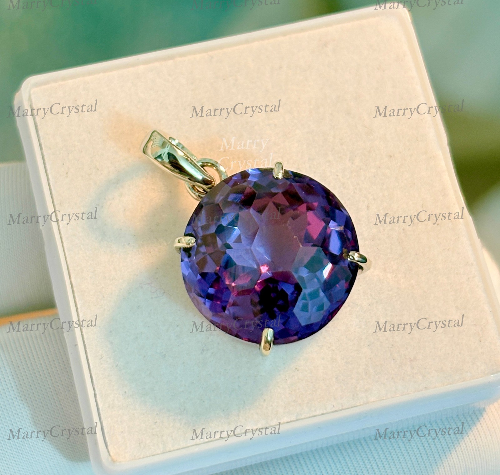 30 Ct Alexandrite 7 Color Changing GS Silver Football Cut Loose Gemstone