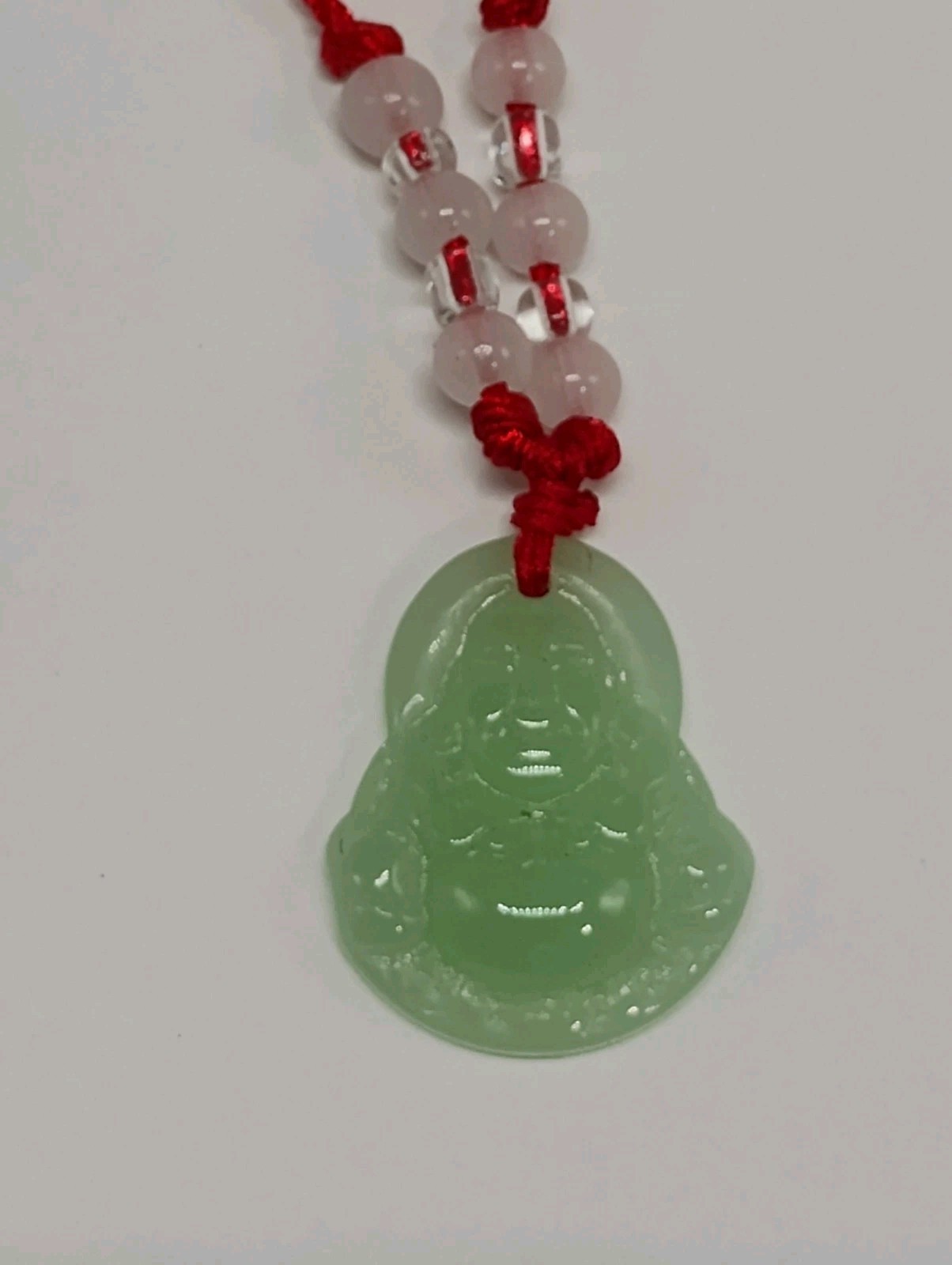Reseller Lot Of 100 Green Jade Buddah Pendants 16″-28″ Adjustable Rope Necklace