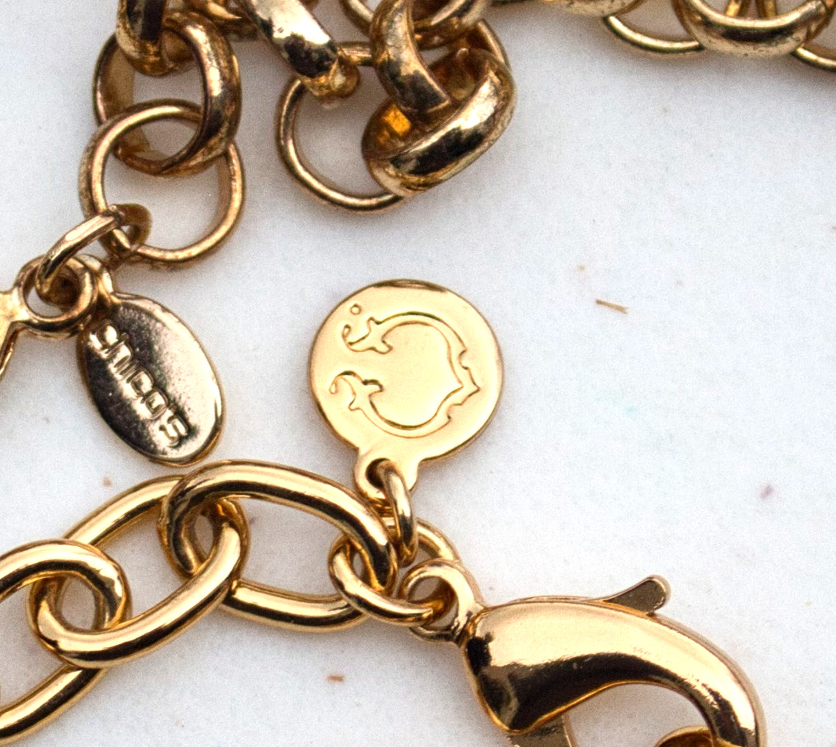 Lot of 3 Gold tone Necklaces – Erwin Pearl, Chico’s and a 3rd undefined logo