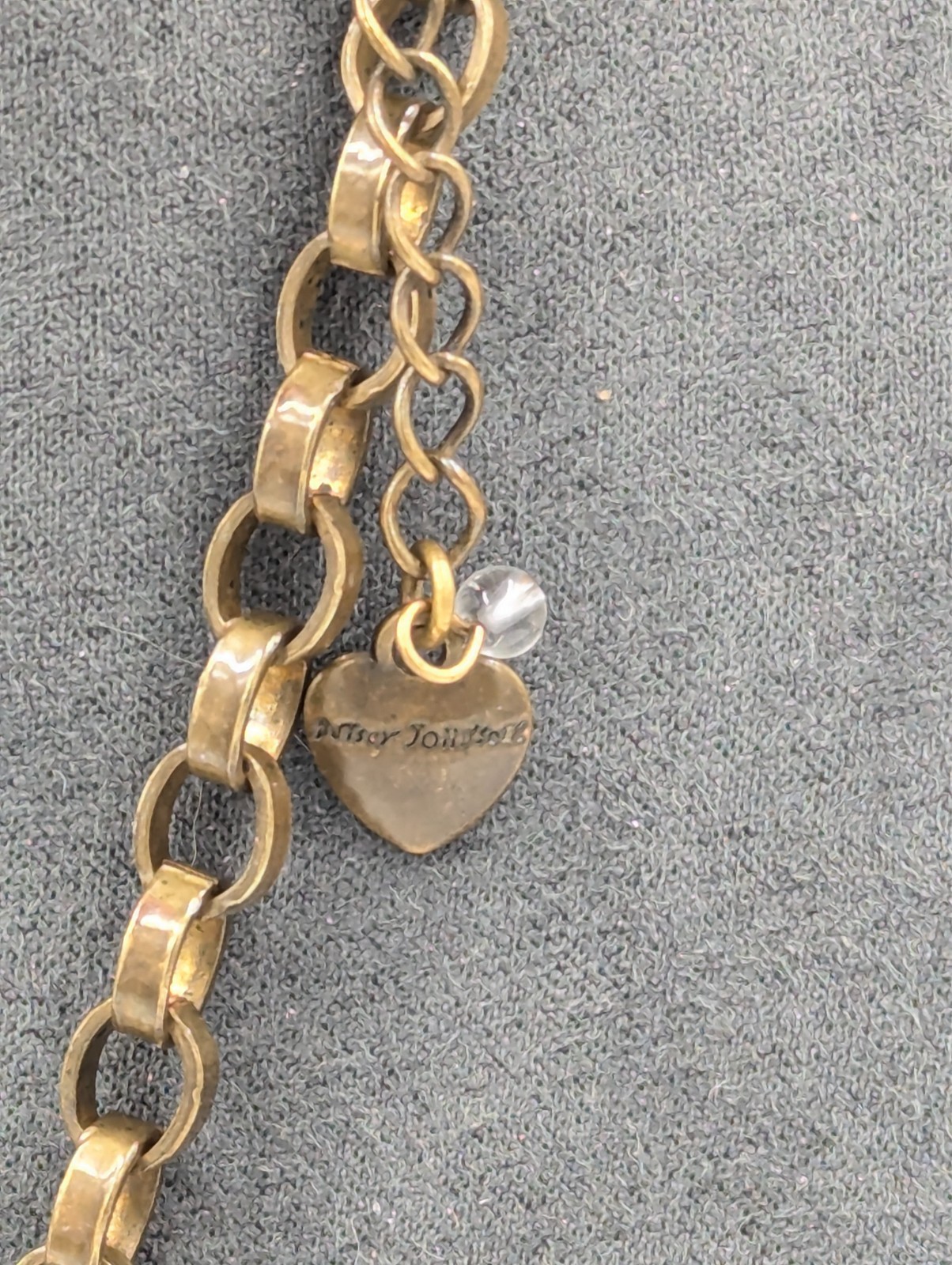 Betsey Johnson Whiteout Collection Necklace Black Clear Grey Art Deco Inspired