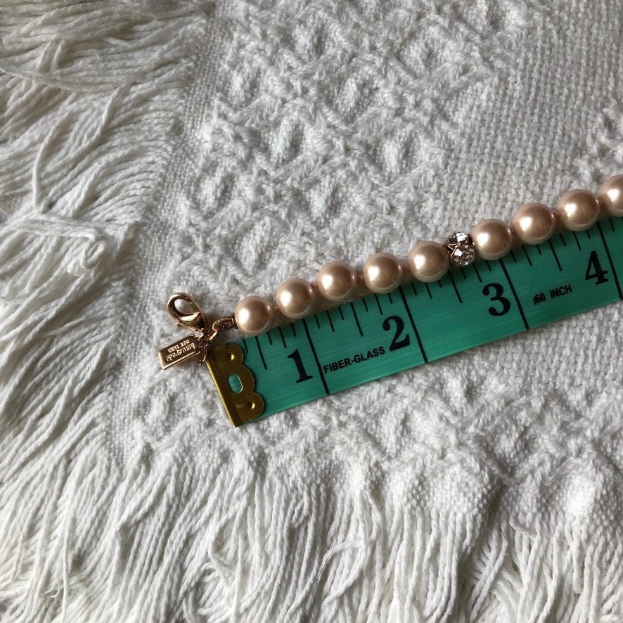 Kate Spade “Lady Marmalade” Blush Faux Pearl Rose Gold Tone Necklace