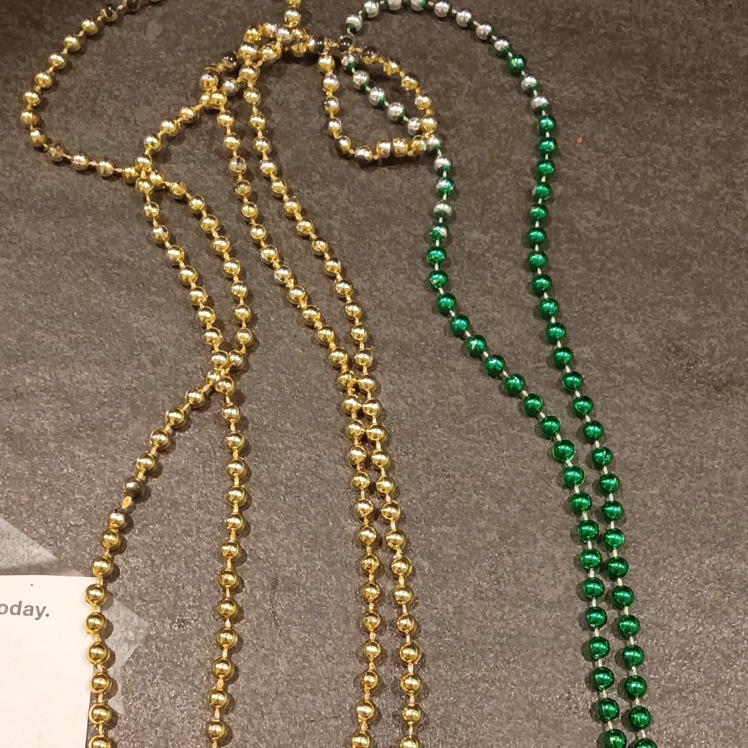 CBF/Brazil Shield Charm Pendant Necklace Green Gold Bead Ball Chain Sports Theme