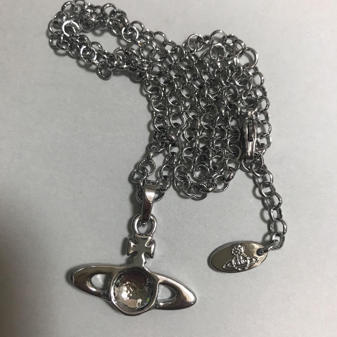 Vivienne Westwood Necklace Shooting Star Orb Silver Pink NO BOX