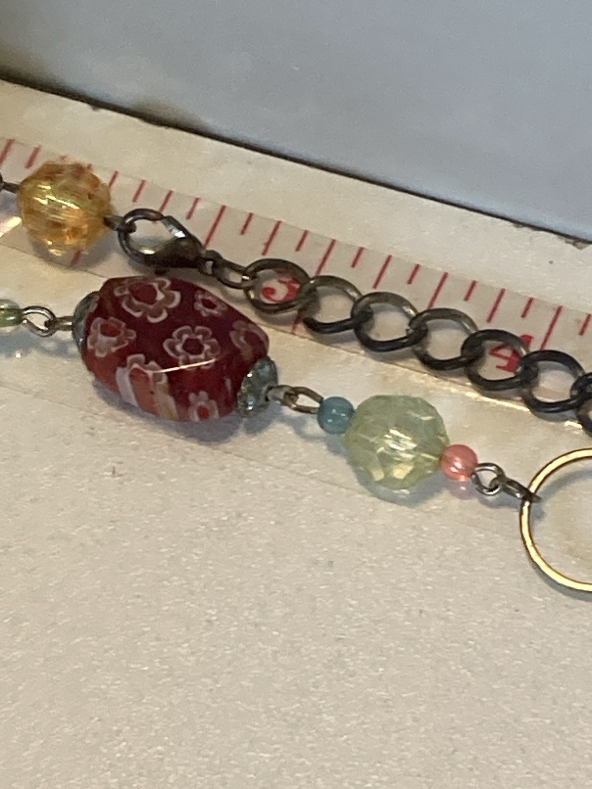 Colorful Beautiful Multicolor Shell MOP & Bezel Gem Necklace 27-28″ Look