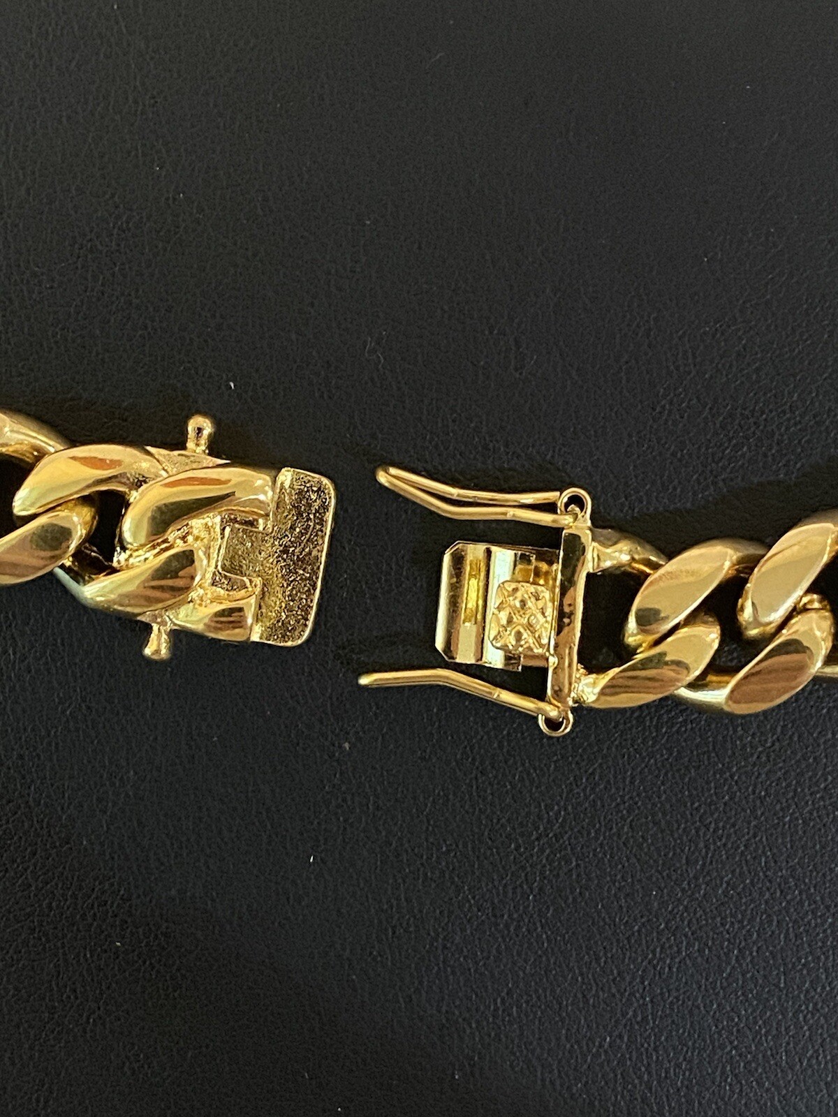 12mm Mens Miami Cuban Link 18k Gold Plated Stainless Real Hip Hop Chain Necklace