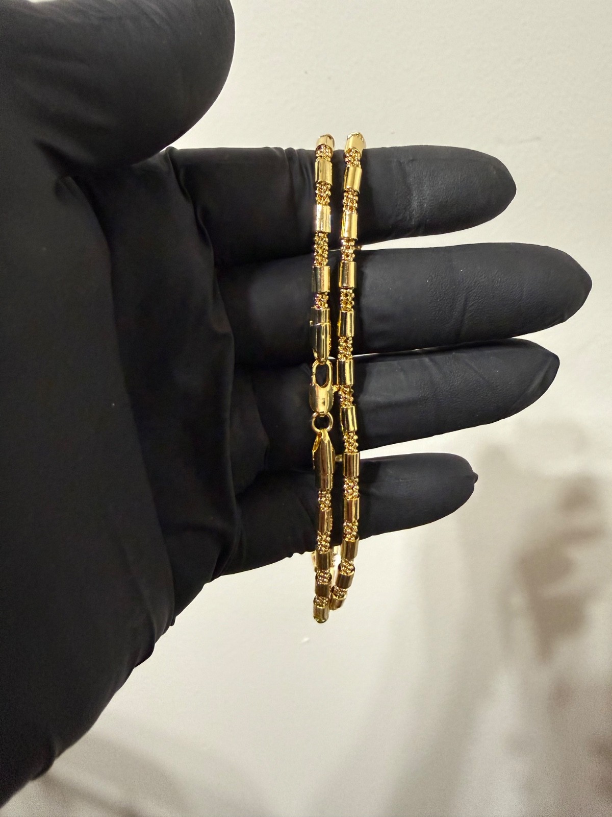barrel chain necklace 14k gold filled 21 inch 3.5mm lobster clasp
