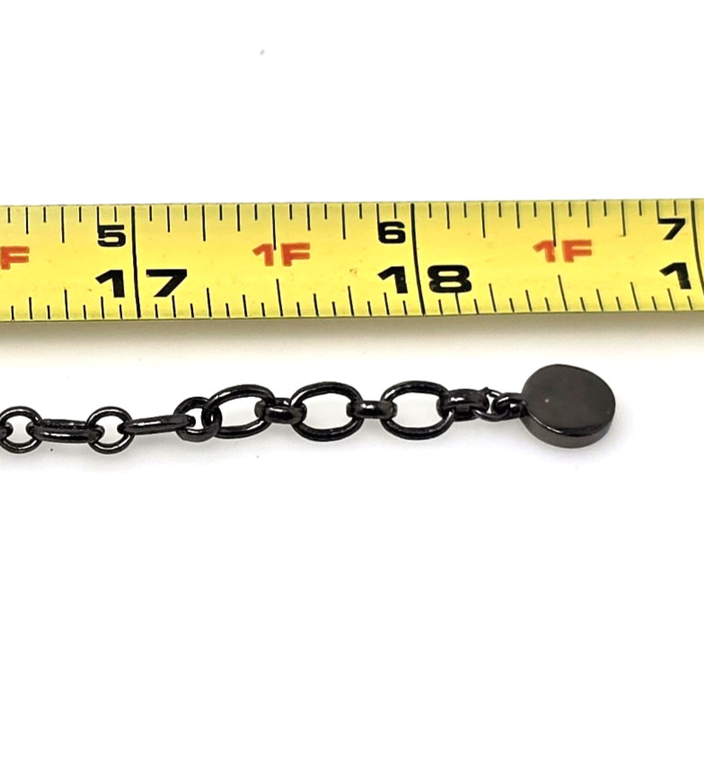 Givenchy Black /Crystals Necklace 18 inches Excellent Condition