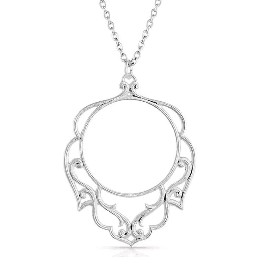 Montana Silversmiths Fine Silver Wide Open Spaces Necklace Retaill $50 ~ NEW