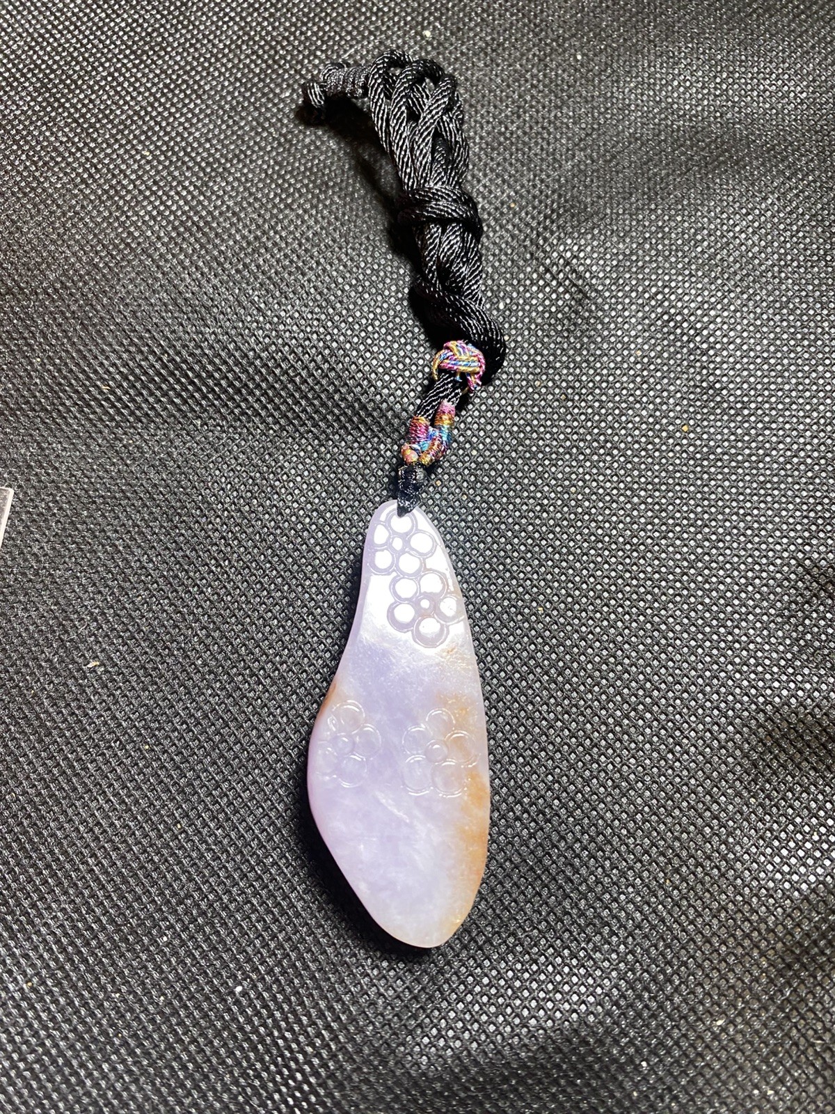 100% Natural Jadeite Jade pink Purple red Pendant 天然缅甸翡翠 A 货粉红紫梅花吊坠
