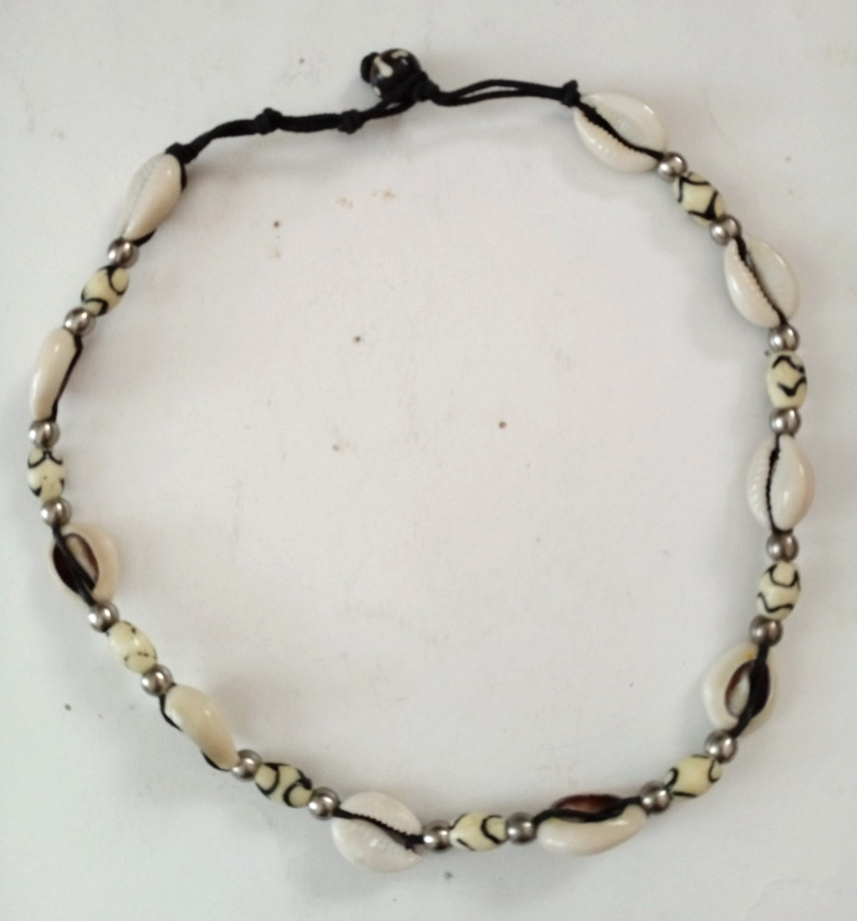Necklace Oval Seashells–15in. Long