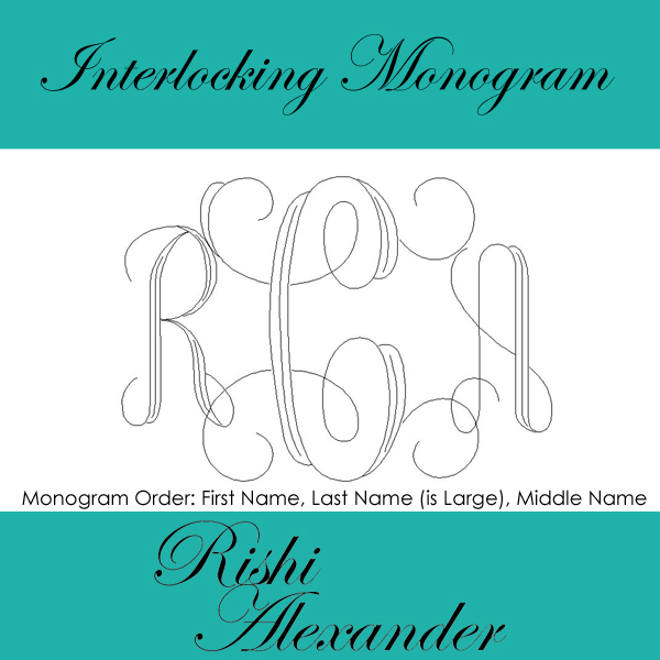 925 Sterling Silver Monogram Personalized Necklace Pick any Chain Style