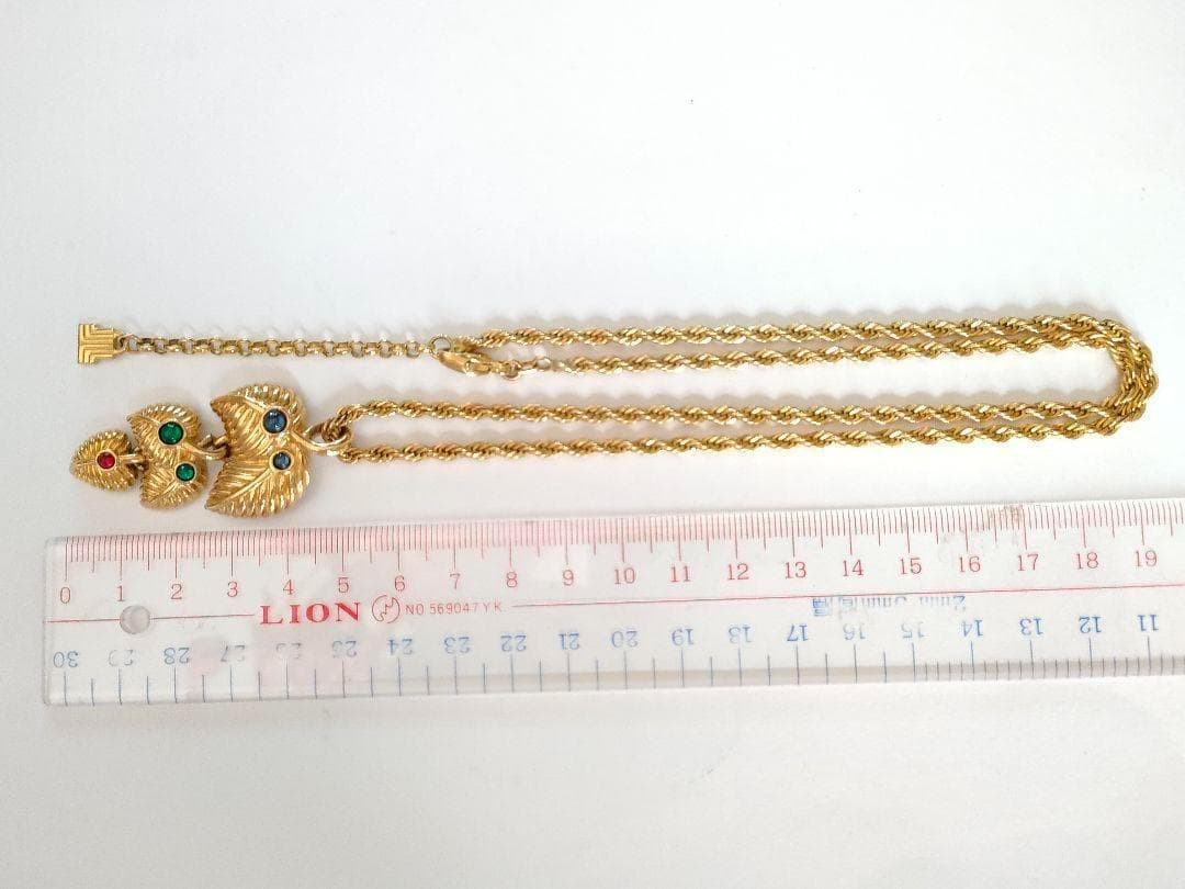 LANVIN Germany Necklace Gold Multi-color