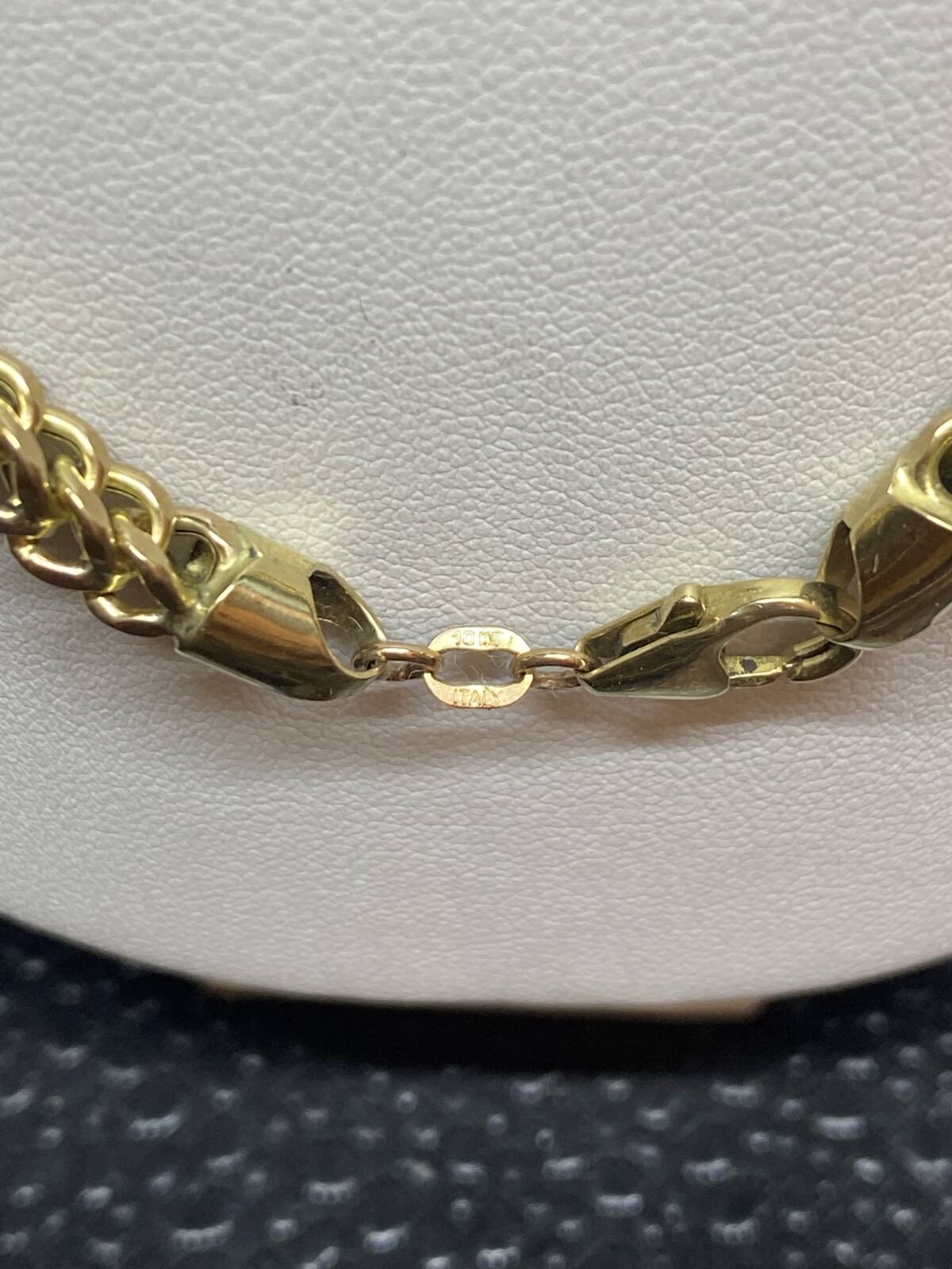 10K Franco Box Style Yellow Gold Necklace -L-27″, W-4.5mm-B6-4D