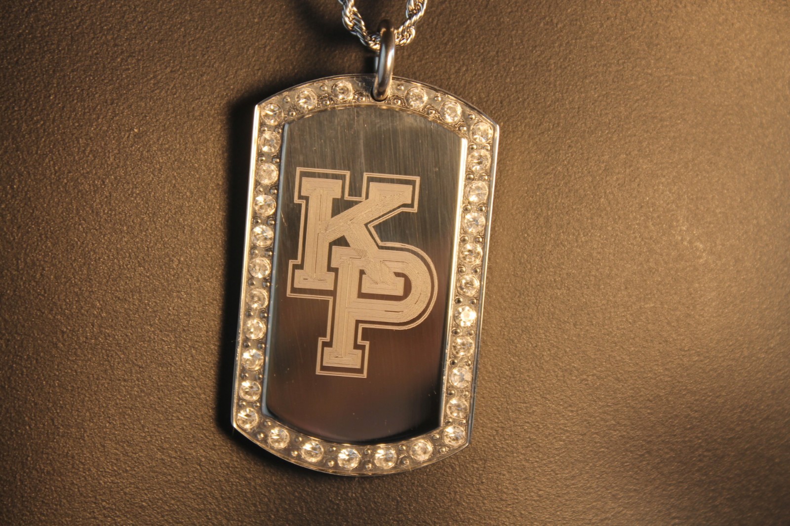 USMMA US MERCHANT MARINE ACADEMY BLING STAINLESS STEEL DOG TAG KP KINGS POINT