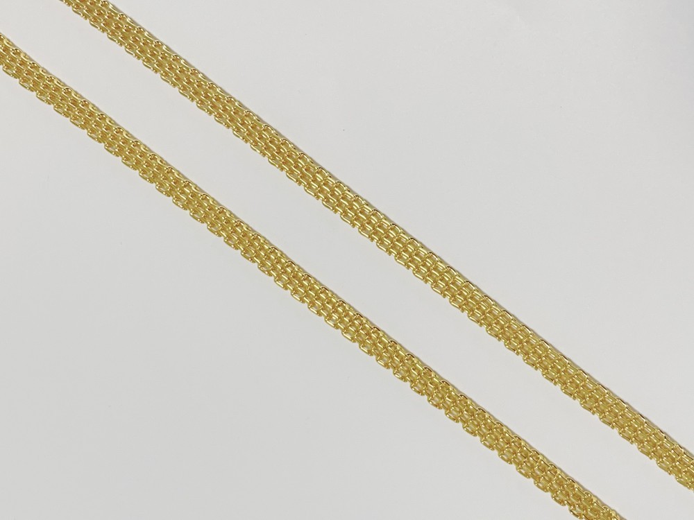 18K Yellow Gold Oyster Link Chain Necklace Bracelet Men’s Women 8mm SZ 18-24inch