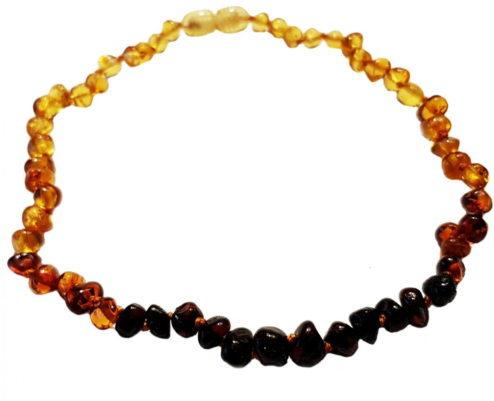 CERTIFIED 100% Genuine Baltic Baroque Adult Amber Beaded Necklace 6-8 mm.