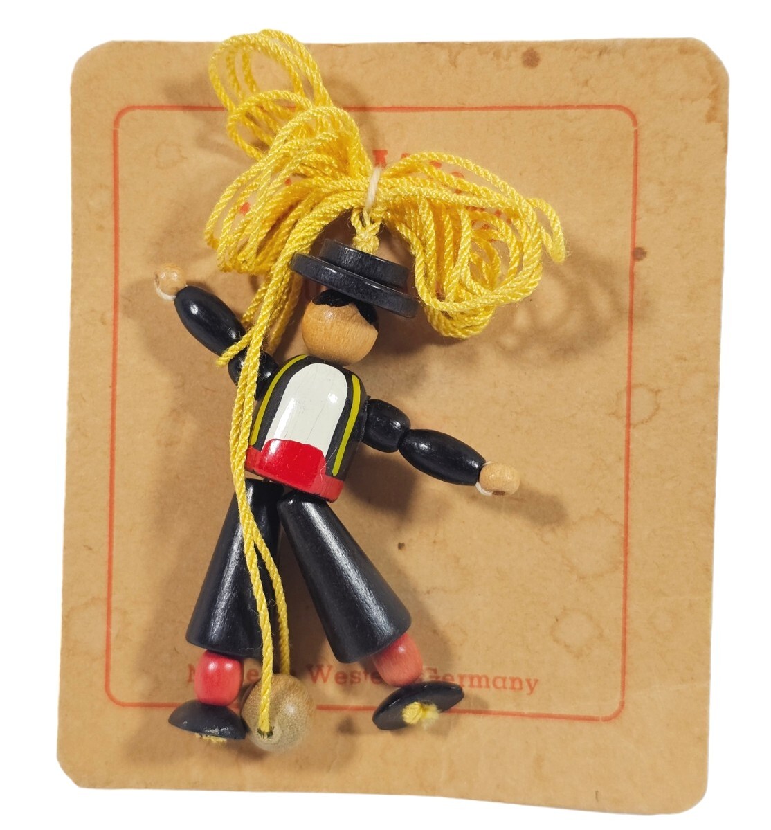 Vintage Western Germany All Nations International Figure Moveable Necklace
