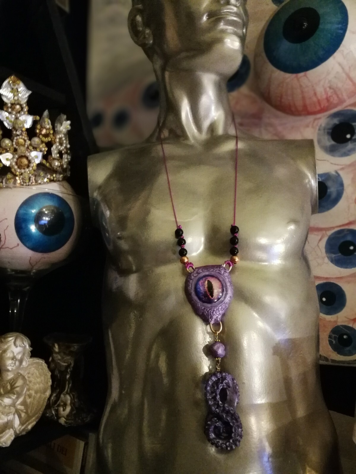 Talisman Protection Evil Eye Demon Amulets Pendant Necklace Charms Witch Jewelry