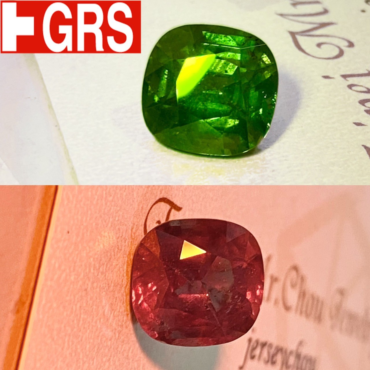 [jerseychou] Natural alexandrite 6.76 ct , GRS