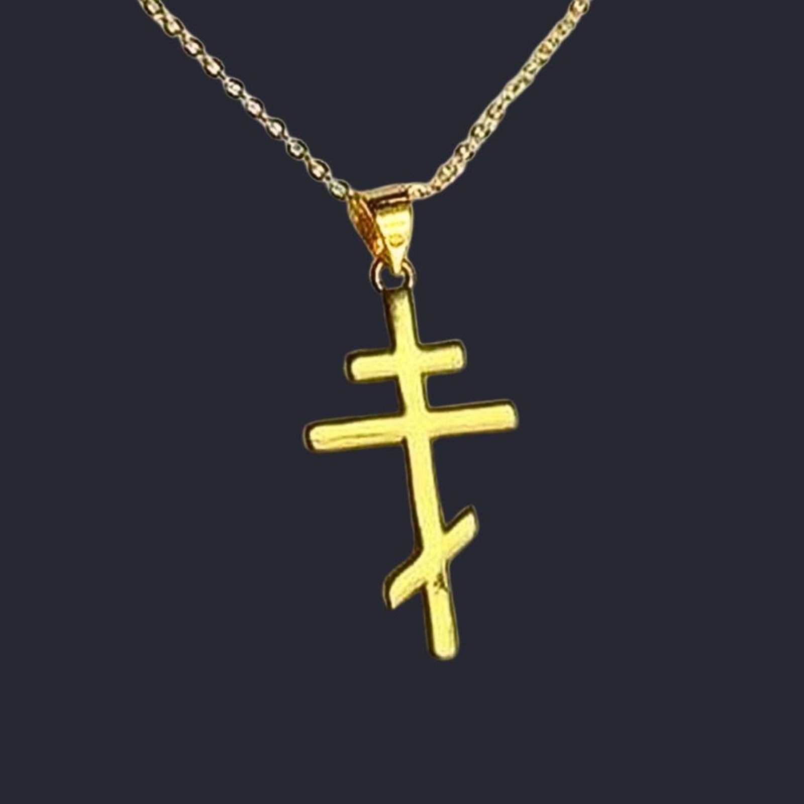 Brand New Handmade Roman Orthodox Cross Necklace Heated Rivalry Ilya Romanov