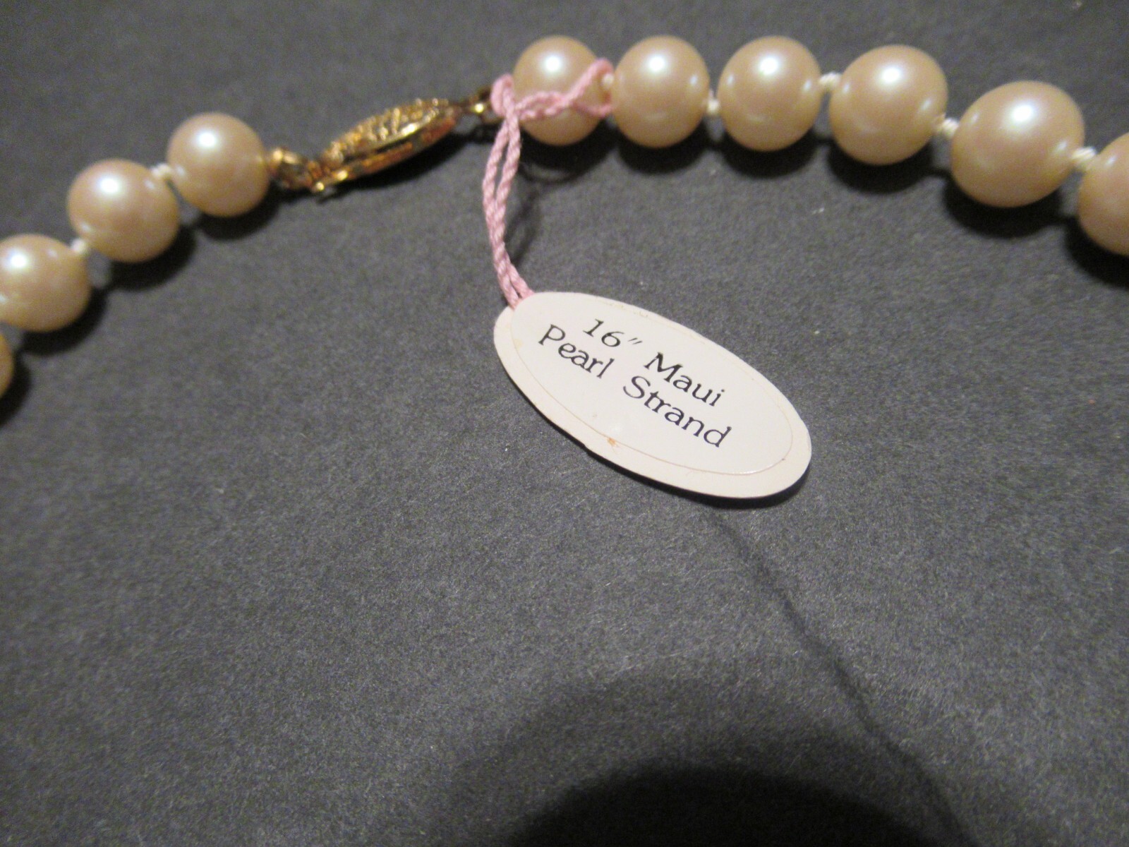 Vintage Maui Pearl Strand Necklace 16″ Child or Adult Choker New Old Stock