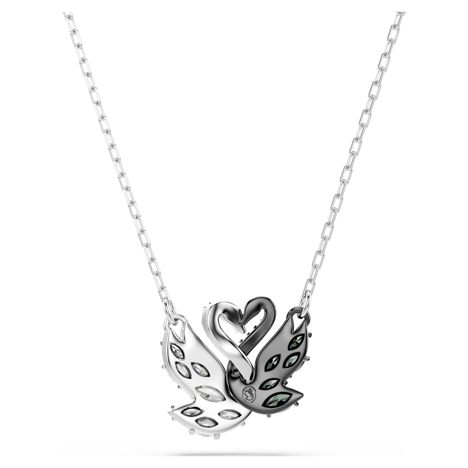 Swarovski Swan Pendant Necklace, Swan, Black, Mixed Metal Finish 5705721