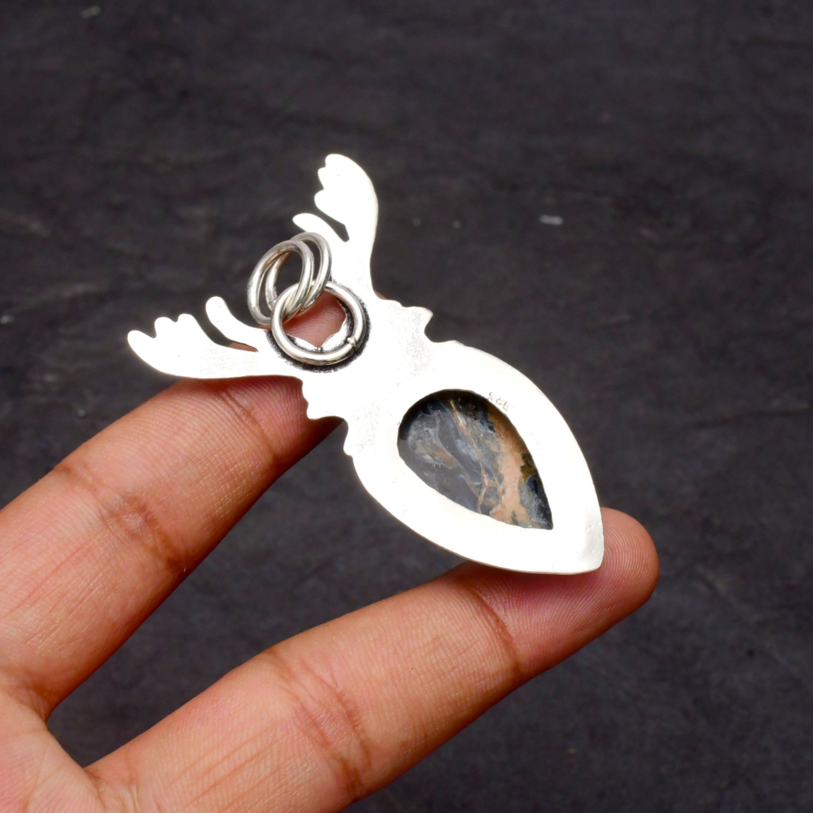 Pietersite Gemstone 925 Sterling Silver Jewelry Pendant 1-2″