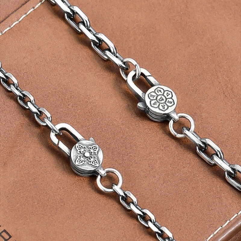 Artisan Cable Link Chain S925 Sterling Silver Heavyweight Men & Women Necklace