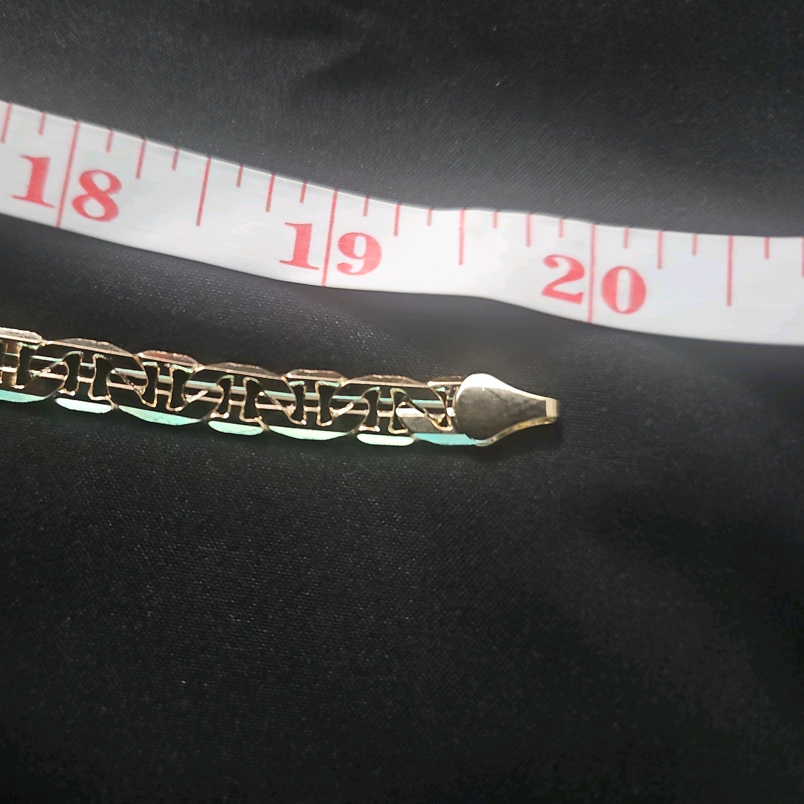 20in.14k Gold-Plated on brass- 6.5mm Diamond cut MARINER Chain Necklace