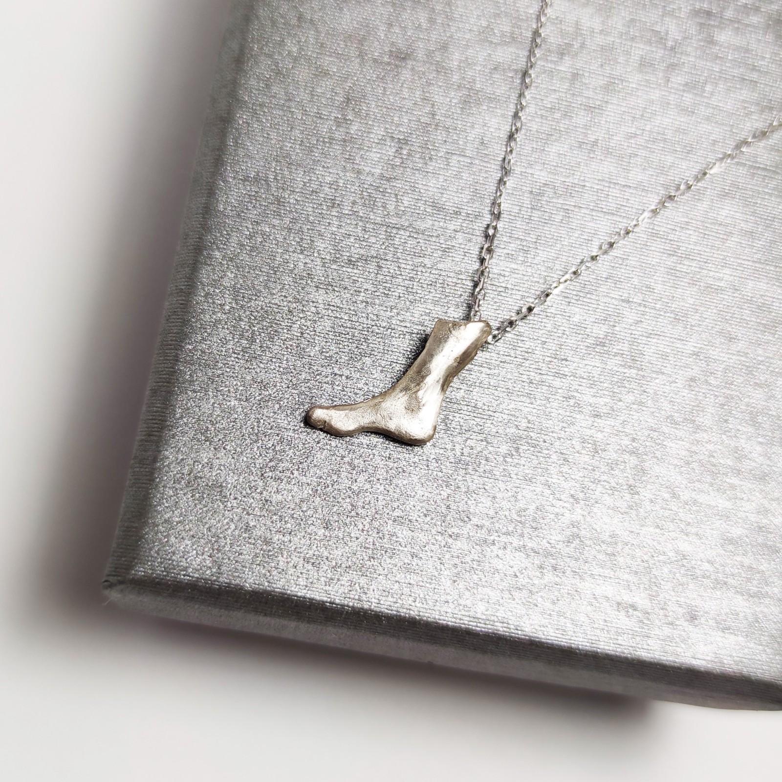 Foot Necklace Solid Silver 925 Birthday Gift For Her women Jewelry
