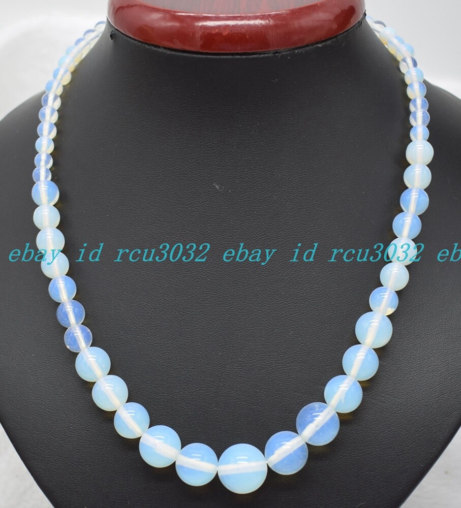 6-14mm Multicolor Natural Gemstone Round Beads Jewelry Necklace 18 Inches