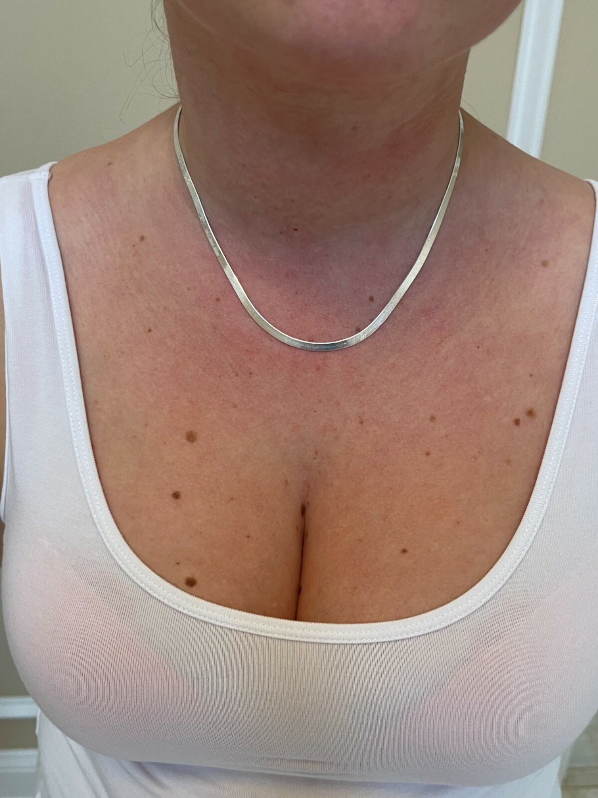 Solid 925 Sterling Silver Herringbone Chain Necklace 3-9mm 14″- 28″ Diamond Cut