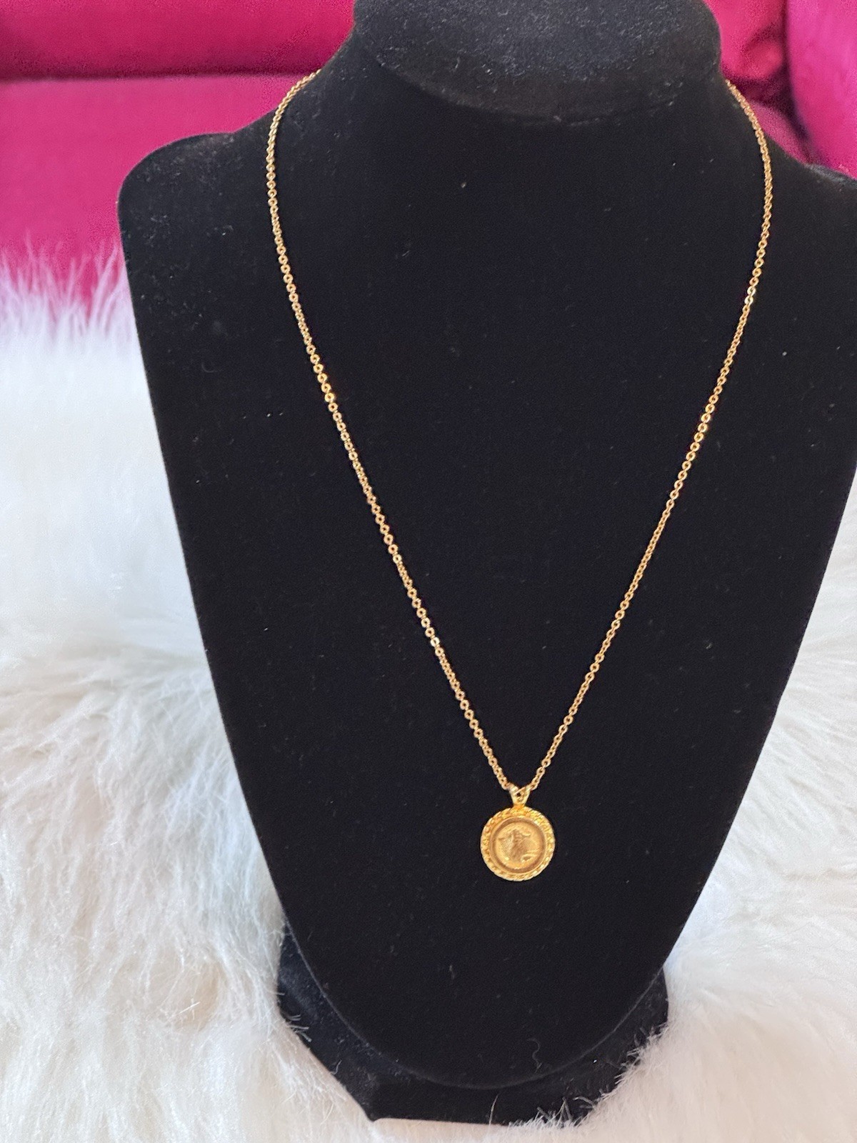 Gold Tone Liberty Necklace