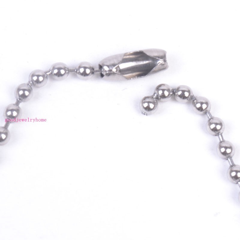 1.5mm-10mm New Stainless Steel Silver Men/Womens Necklace Bead Ball Chain 16-40″
