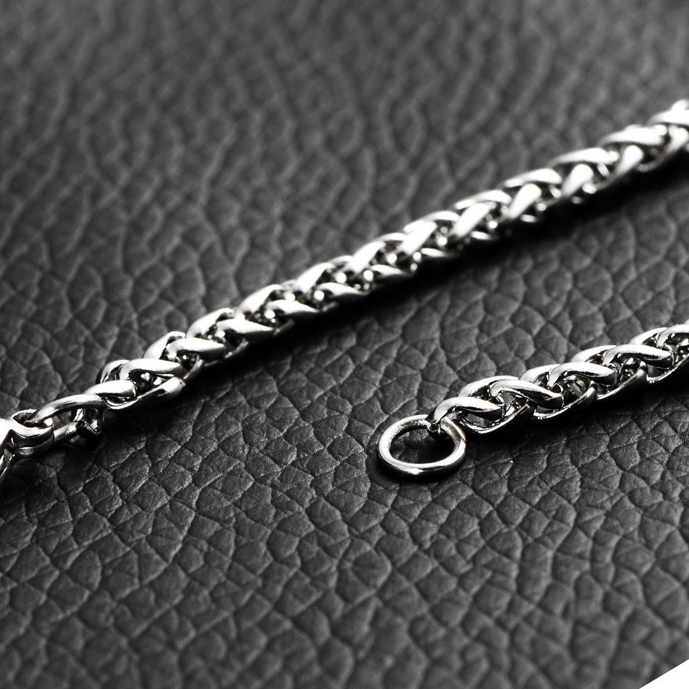 2.5mm Woman Man Stainless Steel Wheat Braided Chain Necklace 16-36” Link Jewelr