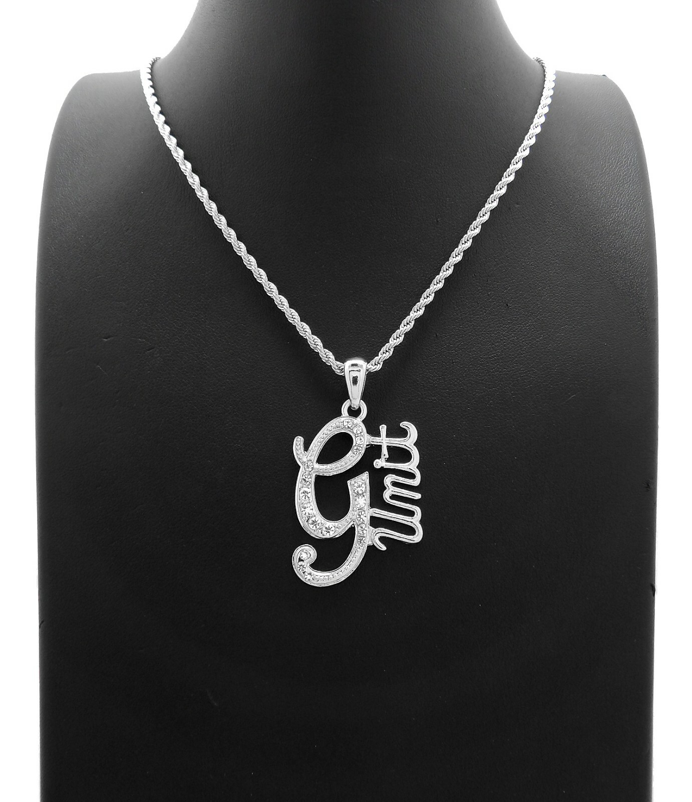 New G-Unit Hip Hop Pendant 24″ Box/Cuban/Rope Chain Necklace XSP762