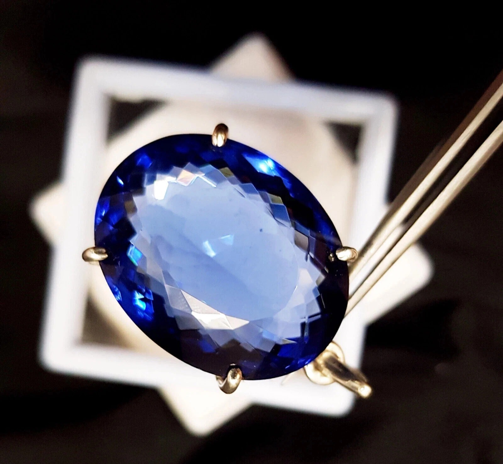Certified AAA Natural Oval Cut 91.45 Ct Blue Topaz Pendant Loose Gemstone