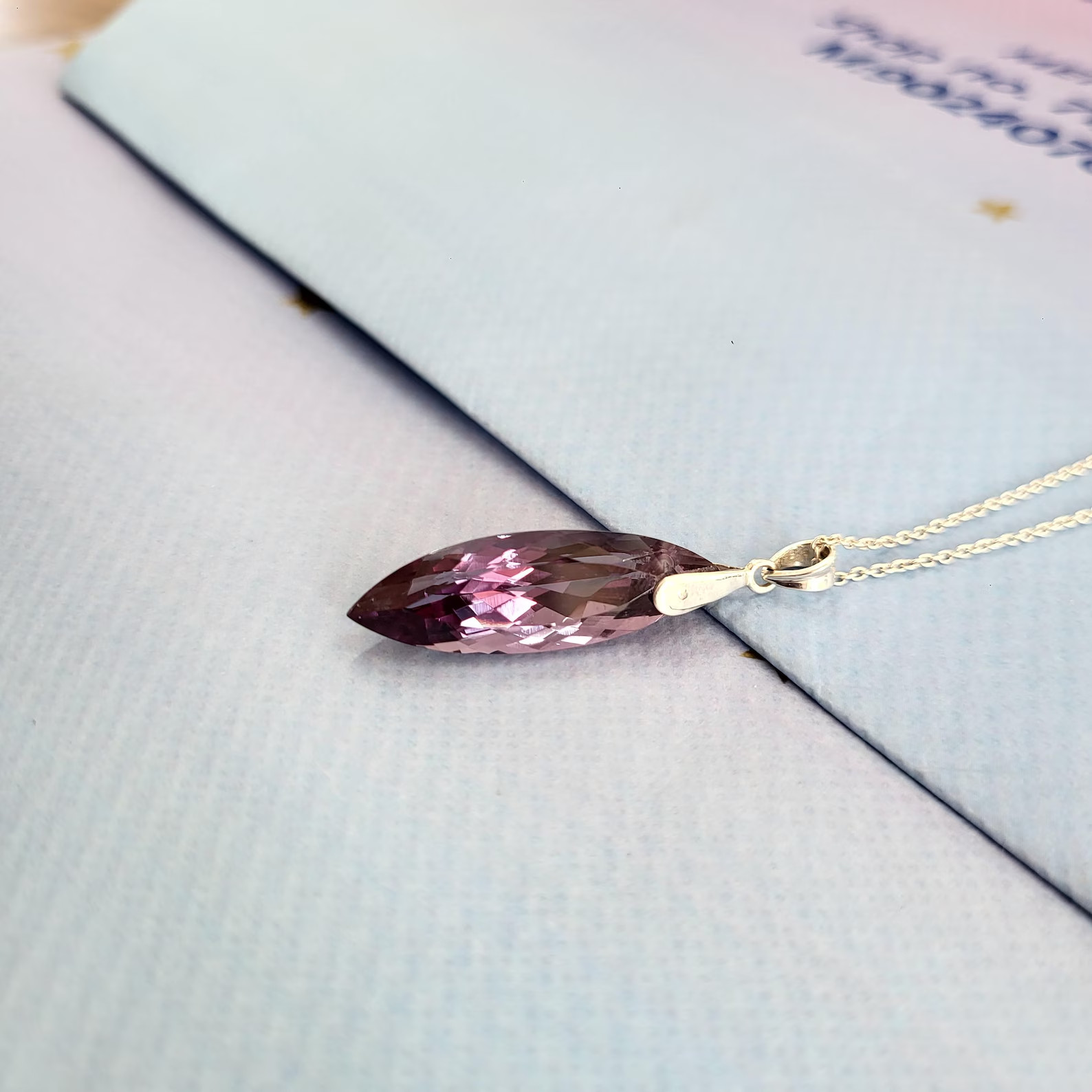 Natural 23.40 CT Color Change Alexandrite Certified Gemstone Pendant 925 Silver