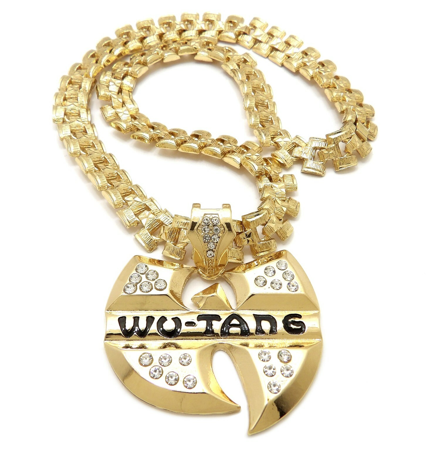 New Iced Hip Hop Wu Tang Pendant 13mm/24″ Tank Chain Necklace RC3855