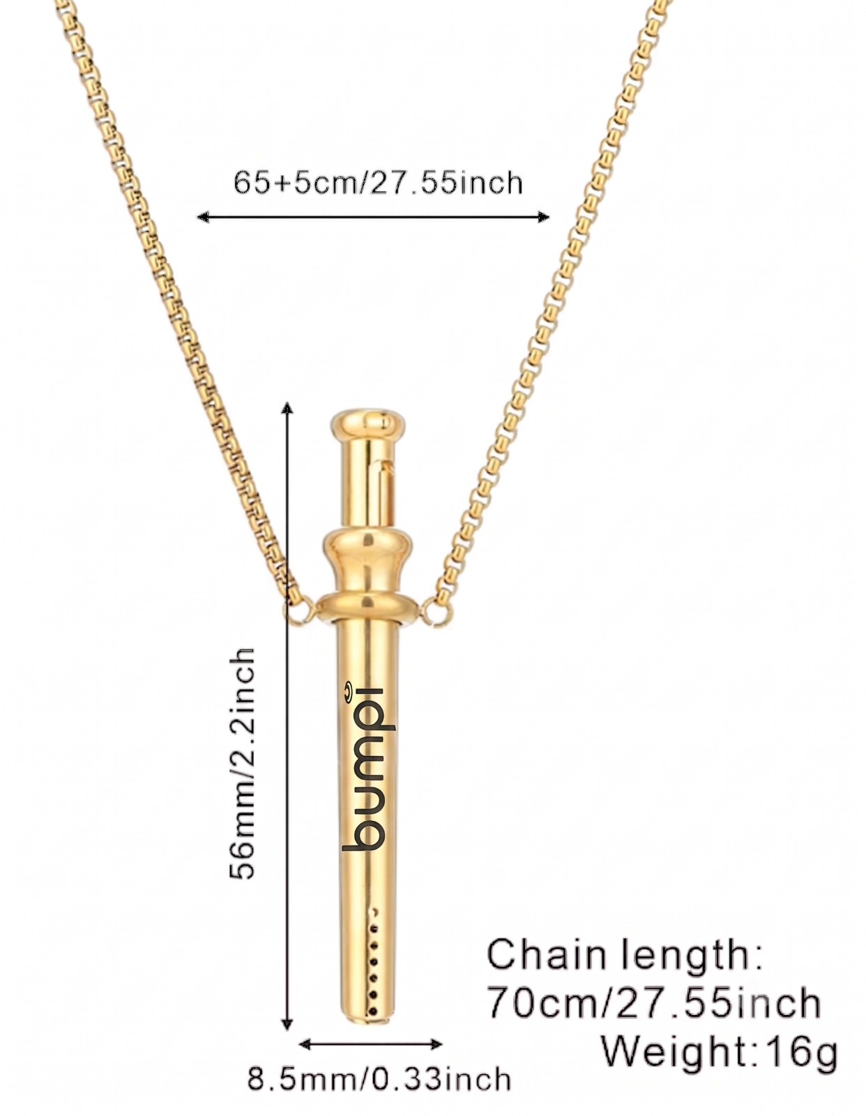 BUMPI – Brand New – BUMP Straw SNOGO EZBUMP Like Necklace