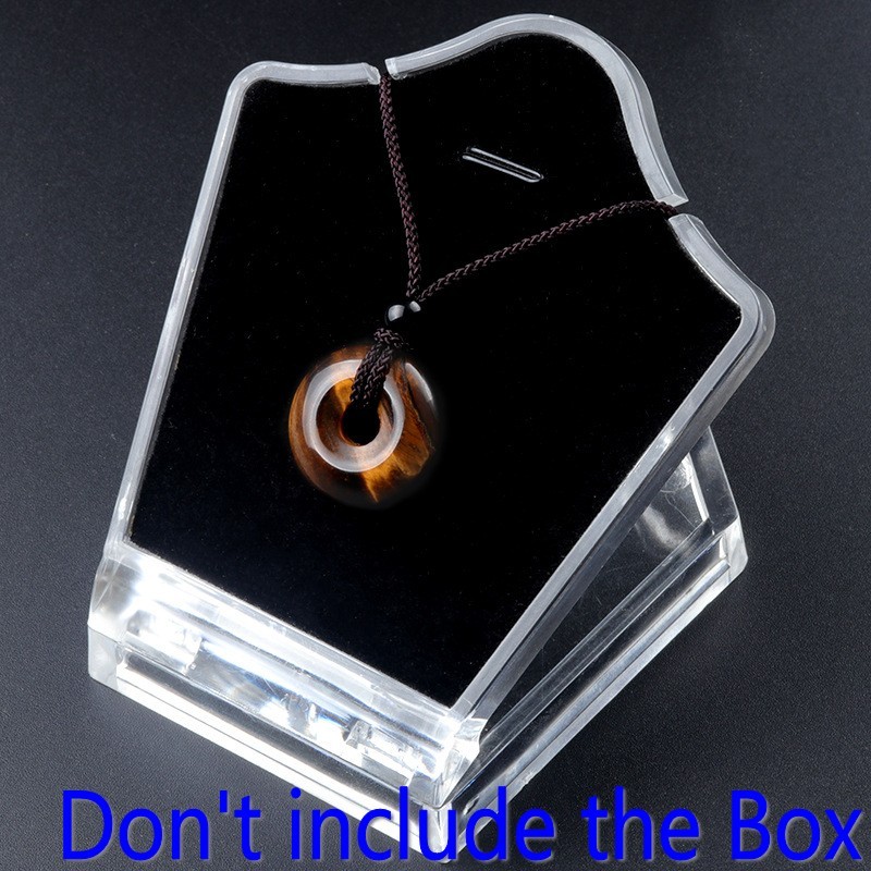 20mmNatural Stone Lucky Peace Pendant Jewelry Charm Bead Pendant Handicraft Rope