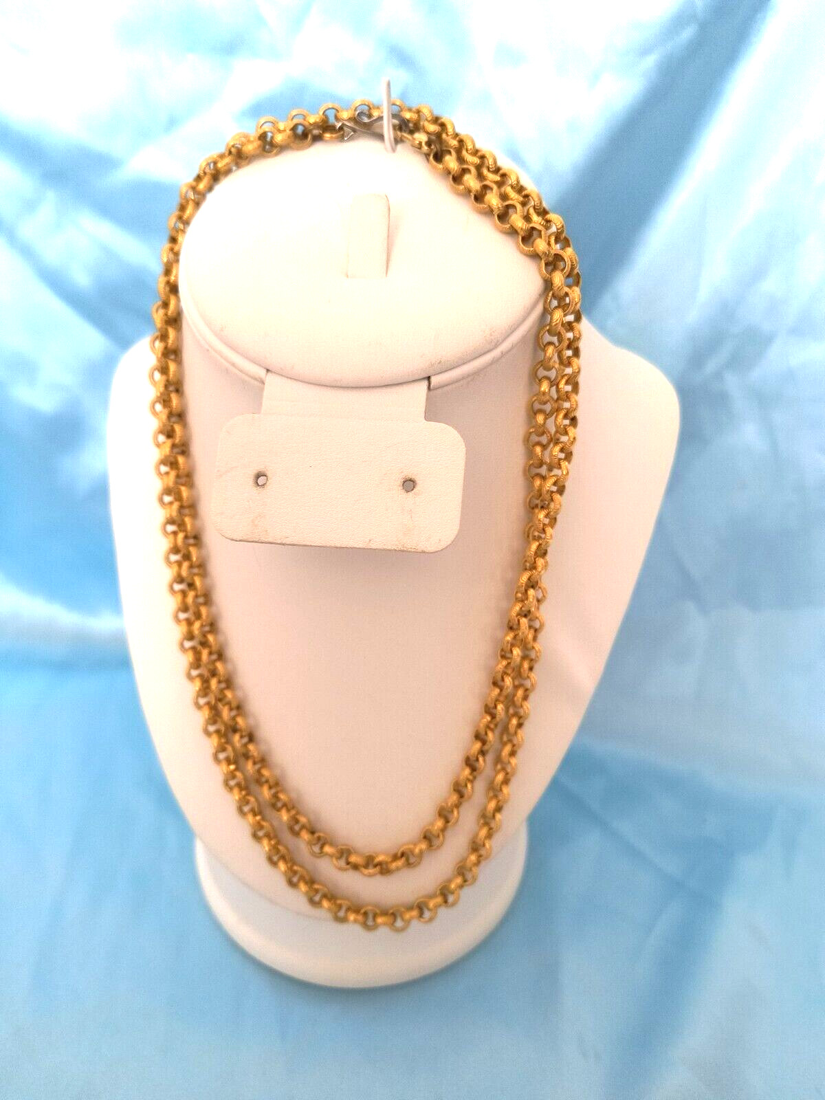 Women’s Necklace Goldtone Chain Links with Hook Style Closure Appx. 38 Inches