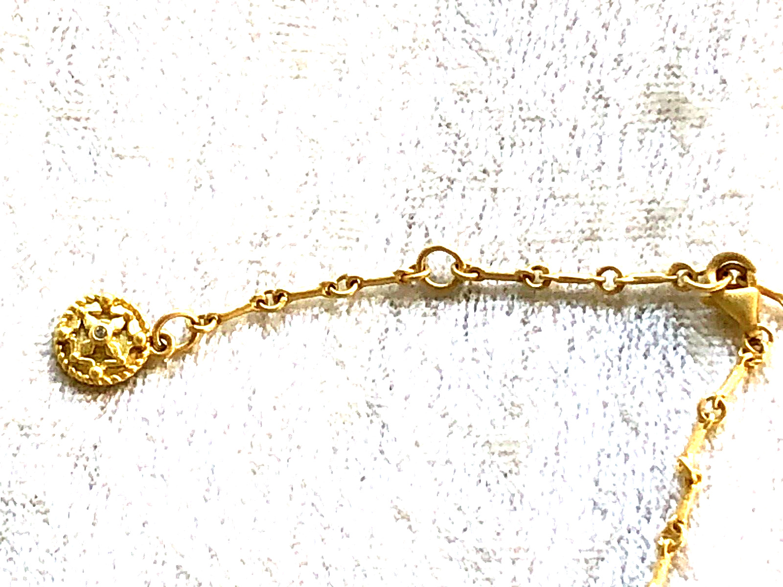FREIDA ROTHMAN STERLING SILVER & 14K GOLD PLTD CUBIC ZIRCONIA NECKLACE (M5075-62